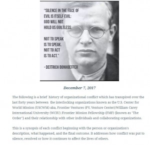 Breaking the Code of Silence Bonhoeffer quote